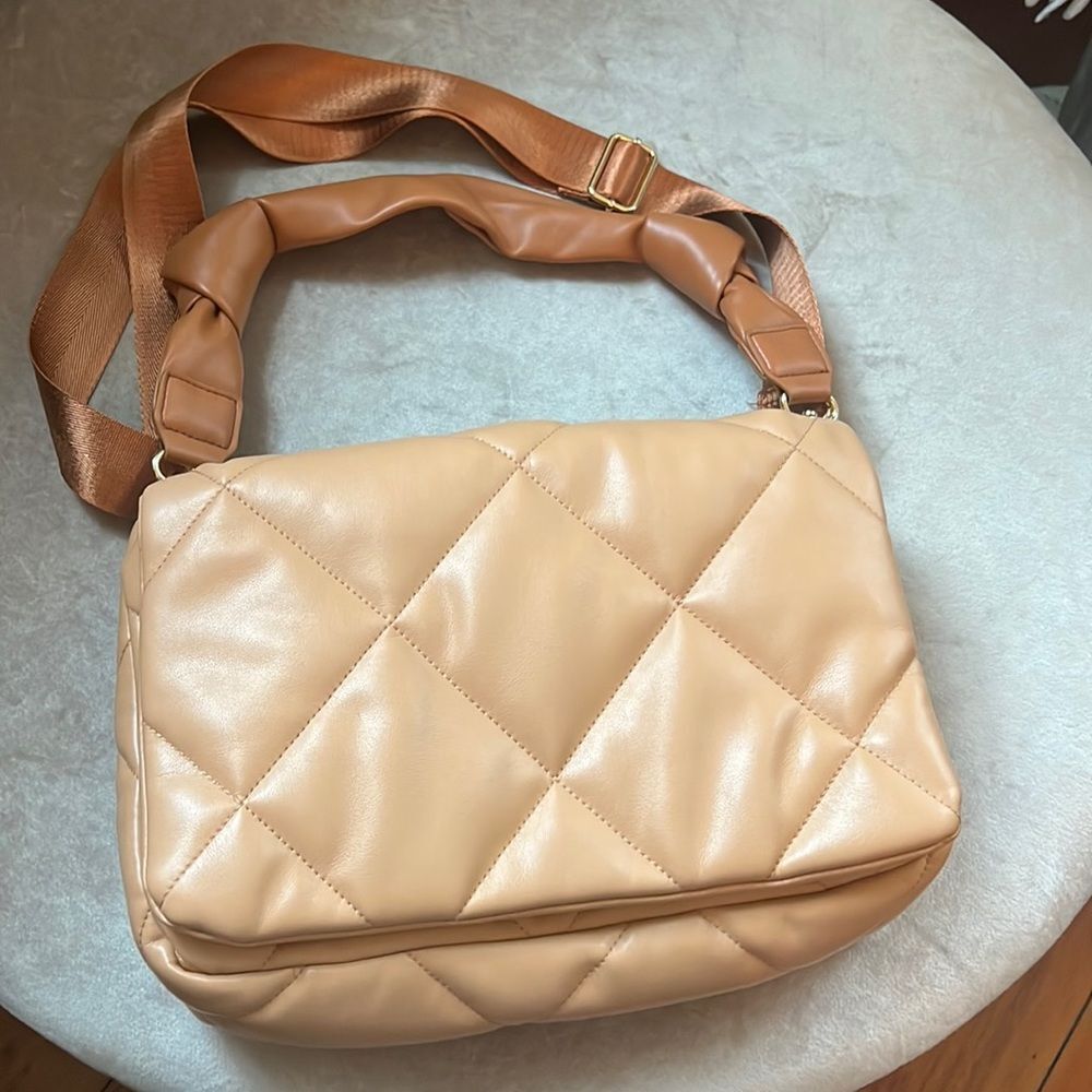 *Sondra Roberts* Square Flap Quilted Convertible Shoulder Bag